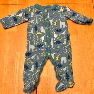 Dinosaur Print Baby Onesie